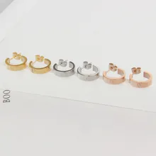 Высококачественные классические милые Сережки для влюбленных. Серьги-гвоздики из нержавеющей стали, серьги-гвоздики