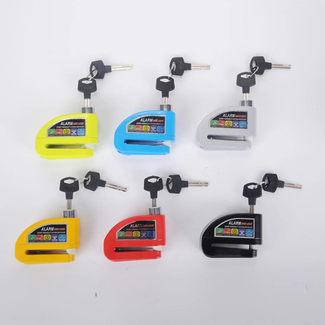 

2 keys motorcycle alarm lock bike lock 2Keys Security Anti-theft Alarm Lock Scooter Bicycle Disc Brake Lock