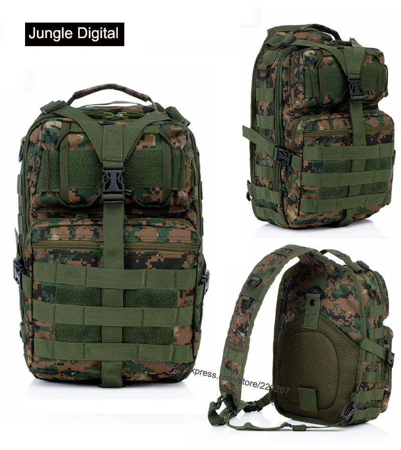 20л Тактический штурмовой пакет военный слинг рюкзак армейский Molle водонепроницаемый EDC рюкзак сумка для наружного туризма кемпинга охоты XA1A