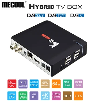 

MECOOL 4K HDR smart TV box KIII PRO DVB-S2 DVB-T2 DVB-C Android 7.1 IPTV Box 3GB 16GB WIFI blutooth android set-top TV box