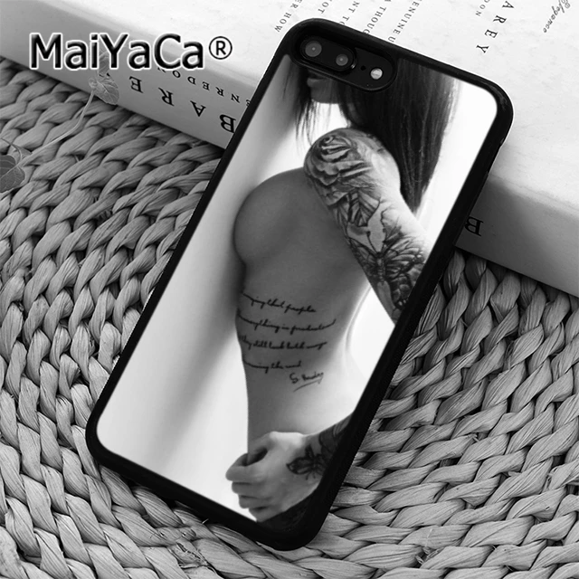 MaiYaCa Сексуальная тату девушка чехол для телефона iPhone 11 12 13 Pro 5 6s 7 8 X XR XS max Samsung Galaxy S7