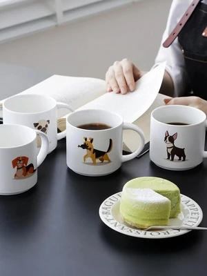 

2019 new style Creative Household Individuality of Mug Water Cup Coffee Cup Ceramic Cups Lovely Milk Breakfast Oats Cups