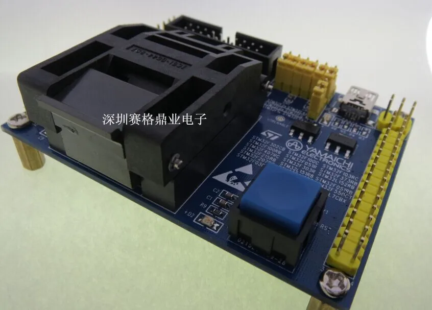 

STM32F030 STM32F100 STM32F103 STM32F407 LQFP64 IC51-0644-807 IC Burning seat Adapter testing seat Test Socket test bench