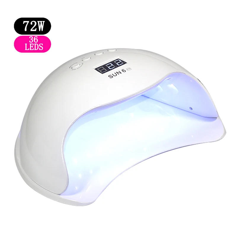 24/72/80W LED 2In UV LED Nail Lamp Infrared induction 10/30/60/99s with Nail Duct Suction 2 Fan Vacuum Cleaner For Manicure Tool