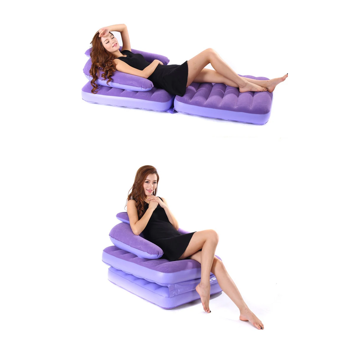 SGODDE легкий водонепроницаемый надувной диван для отдыха Кемпинг воздуха спальные мешки надувной шезлонг стул для дома офиса быстрый