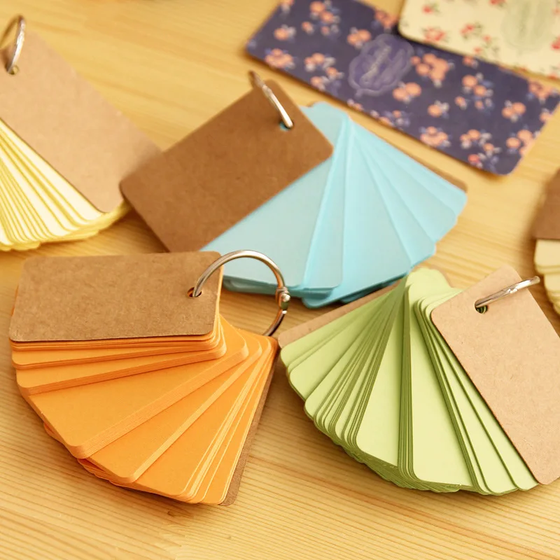 

Creative Stationery Loop fastener Can tear Paper Memo Pad / Sticker Post Sticky Notes Notepad The card word