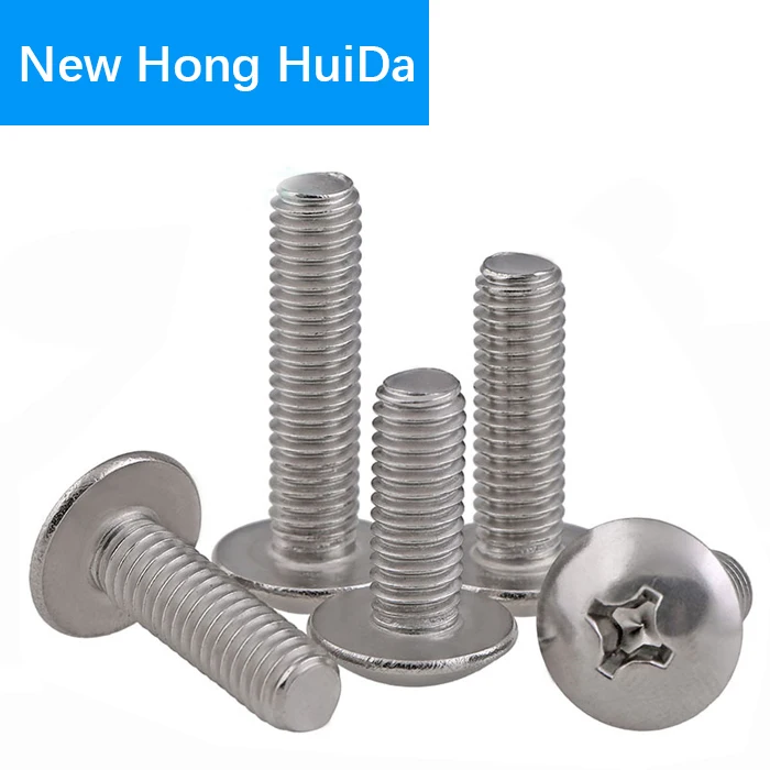 

Phillips Large Truss Head Machine Screw Cross Recessed Big Thread Metric Bolt 304 Stainless Steel M6