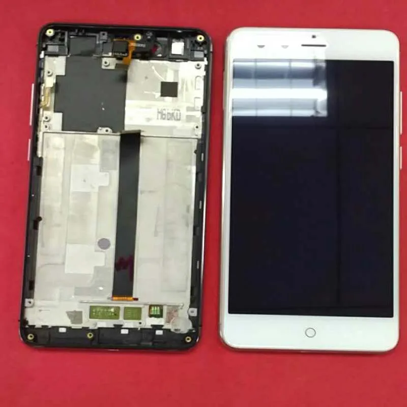

Frame 100% New Full LCD DIsplay +Touch Screen Digitizer Assembly Replacement For ZTE Nubia Z11 Mini NX529J TD-LTE with frame