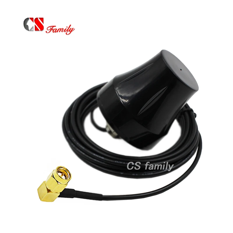 

Car Auto Active GPS antenna Aerial Connector Cable IP67 90 Degree SMA male