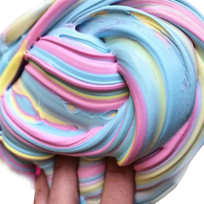 

60ml Fluffy Foam Slime Putty Stress Relief Magic MultiColor Slime Sludge Cotton Mud Toy slime Toys Antistress Toys Plastice Clay