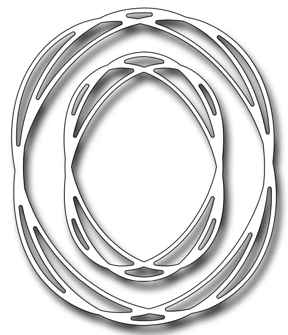 

Oval Tangled Frames metal cutting dies cut die scrapbooking craft paper art stencil emboss template stencil 78X65mm