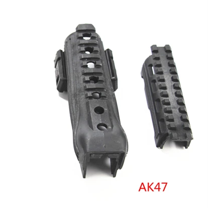 Тактический полимер RIS Railed AK Handguard для 47 74 серии охотничьего ружья Аксессуары Черный - Цвет: AK47