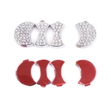 HUANLISUN сплав Руль украшения Наклейка Логотип эмблема значок автомобиль Стайлинг для Audi A3 A4 A5 A6 Q3 Q5 Q7 TT RS SLINE