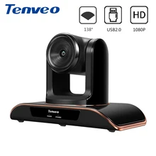 Tenveo VHD1080 Pro 8MP Full HD 1080 P PTZ камера USB веб-камера поддерживает H.264 и Amazon Chime Pan Tilt Zoom 138 градусов фиксированный фокус