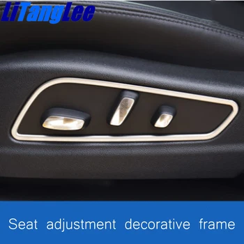 

Litanglee Stainless Stell Reclining lever Adjust Button Decoration Cover Circle Trim Frame Sticker For Cadillac XT5 2016