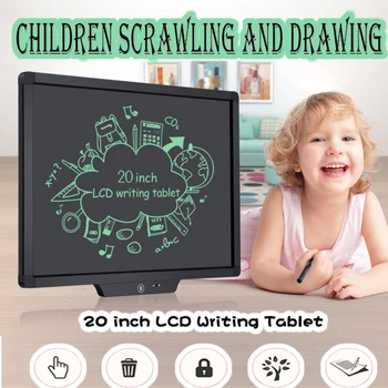 

20 Inch LCD Writing Tablet Digital Drawing Tablet Smart Handwriting Pads Portable Graphics Message Notepad Doodling Lock key