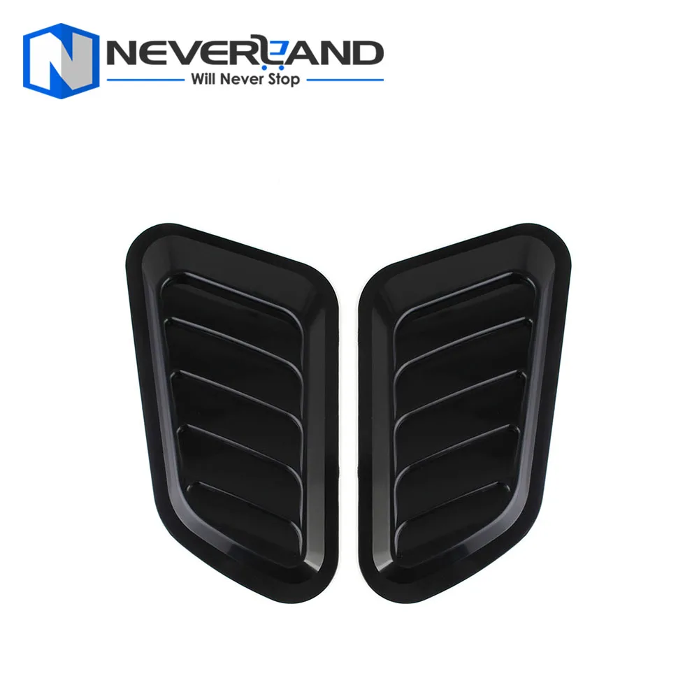 

2 PCS Car Styling Stickers ABS Car Decorative Air Flow Intake Scoop Turbo Bonnet Vent Cover Hood For Mazda For Toyota For BWM