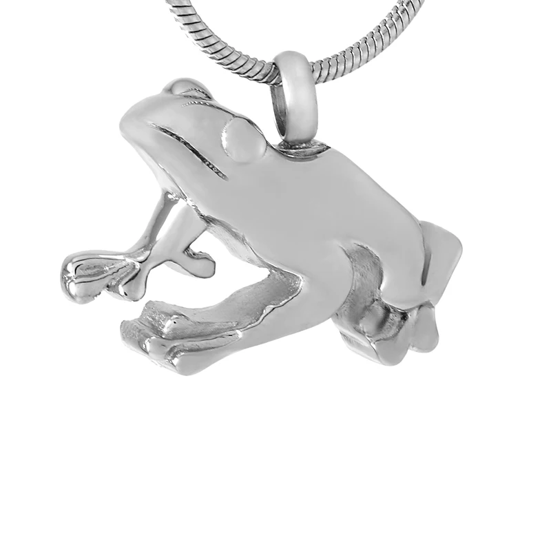 

LKJ9551 Frog Shape Pet Cremation Jewelry Unique Design Men Women Necklace Ashes Holder Keepsake for Animal