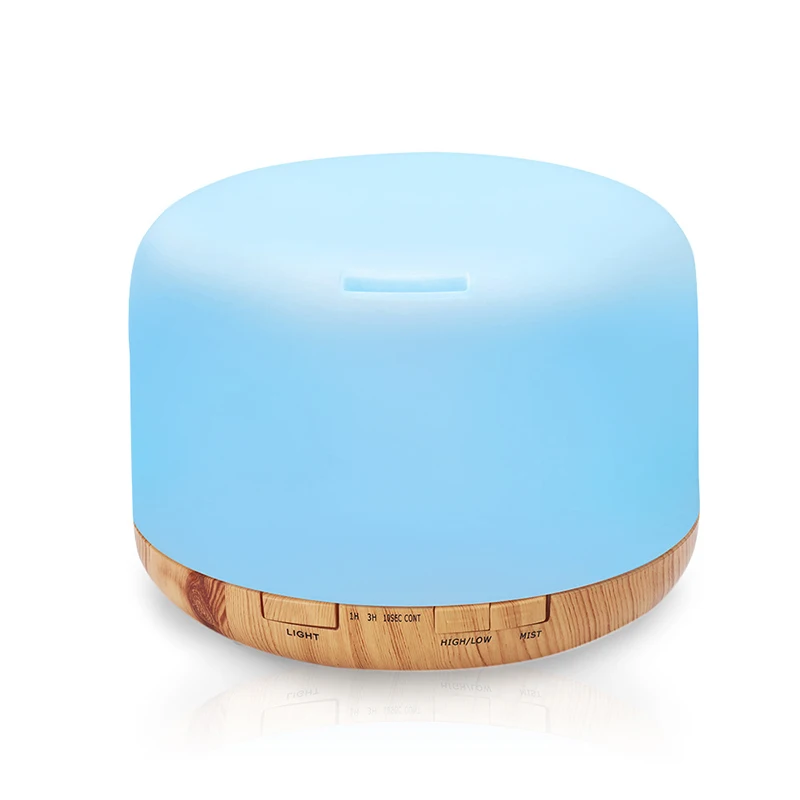 

Remote Wood Grain Humidifier 500ML Home Office Bedroom Ultrasound Mute Aromatherapy Essential Oil Diffuser Living Room Yoga Spa