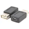 Convertidor USB 2,0 hembra estándar tipo A mini, adaptador de adaptador hembra USB, nuevo ► Foto 1/2