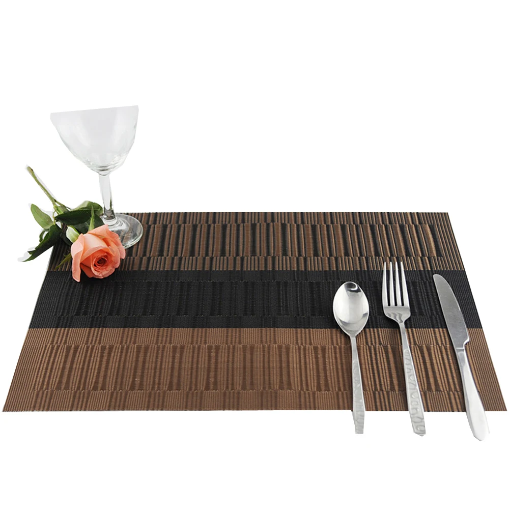 

1Pcs beatuful Dining Table Place matS Kitchen Tool Tableware Pad Drink Wine Coaster Coffee Tea Place Mat Bamboo