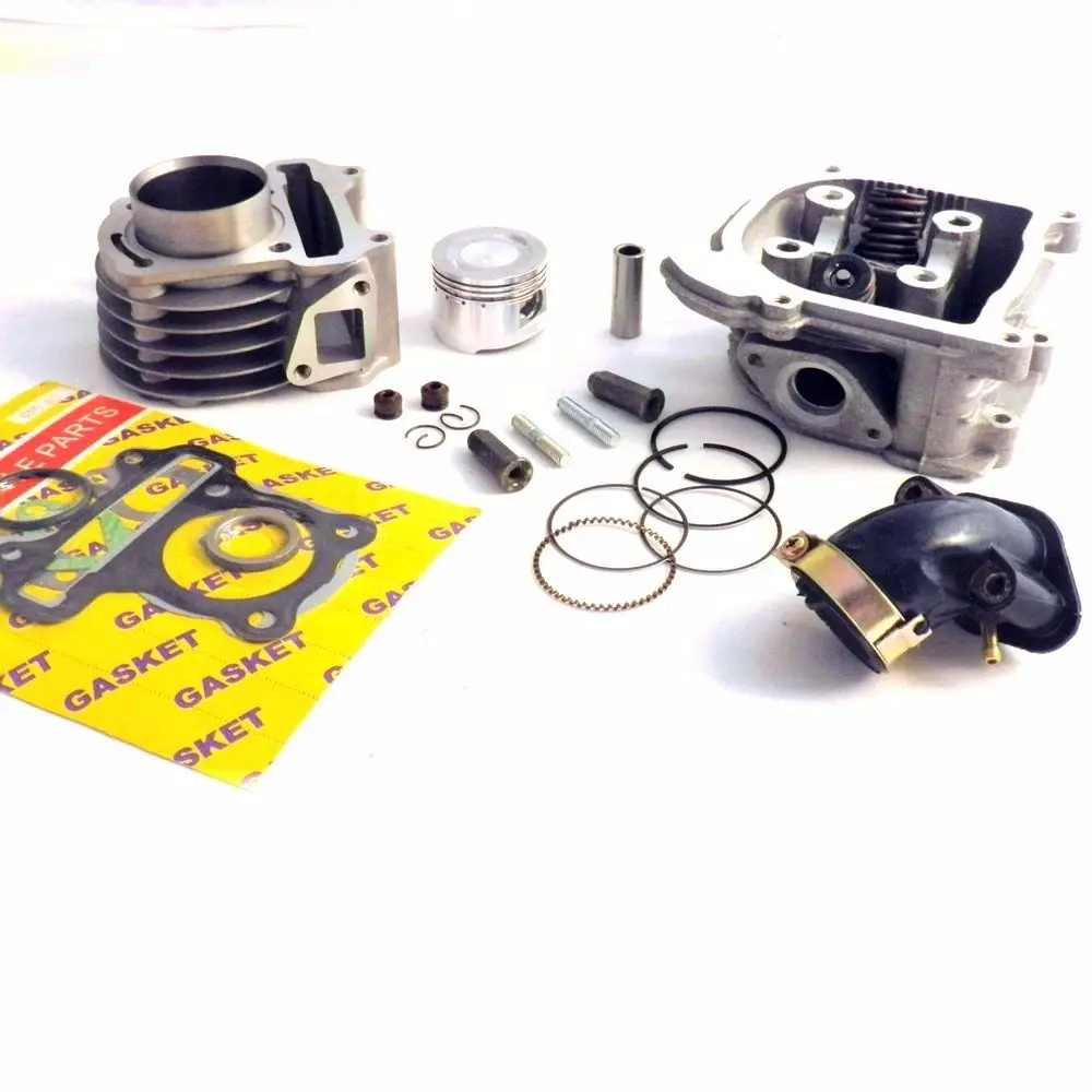 Scooter 80cc 47mm Big Bore Kit Cylinder Barrel Intake For GY6 50cc 139QMB Chinese Moped Parts