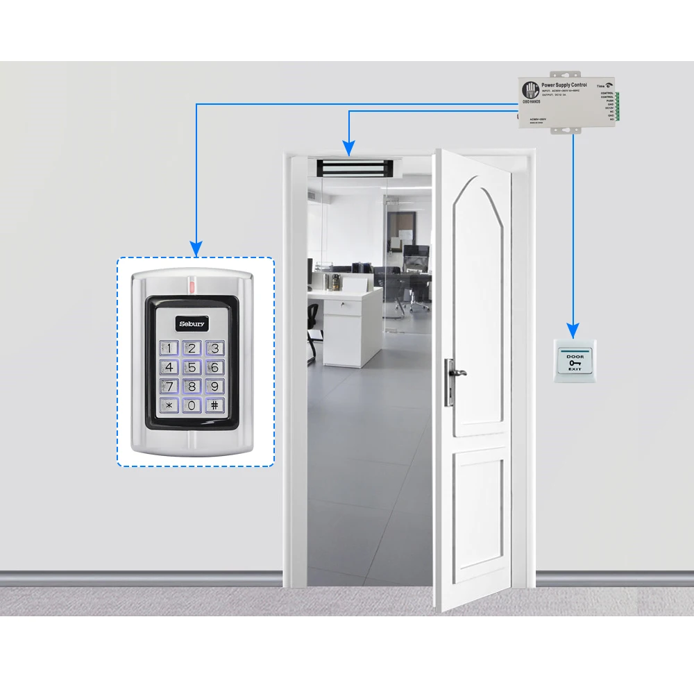 OBO Sebury металлическая клавиатура контроля доступа 125 кГц Автономная RFID плата