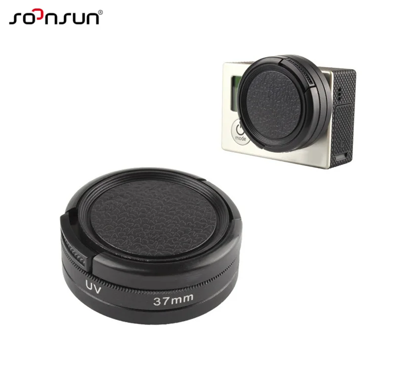 Phot-R/® 37mm UV CPL Filter /& Lens Cap Adapter Ring for GoPro Hero 3 3 Action.