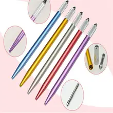 5 шт. алюминия легкий ручной Иглодержатель Caneta tebori microblading ручка на
