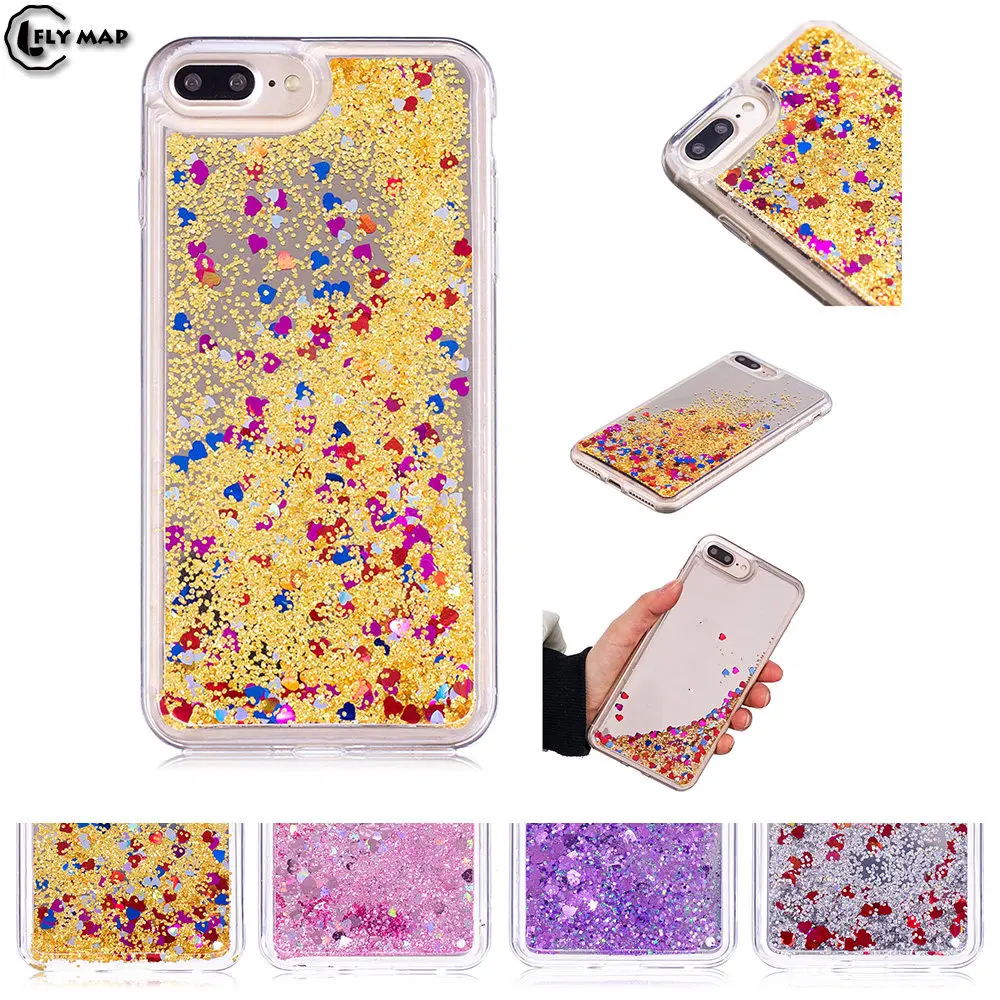 Kopen Spiegel Flash Ster Case voor Apple iPhone 7 Plus 5.5 #039; #039;inch Liquid Quicksand Siliconen Cover apple i Telefoon 7 Plus Telefoon Case