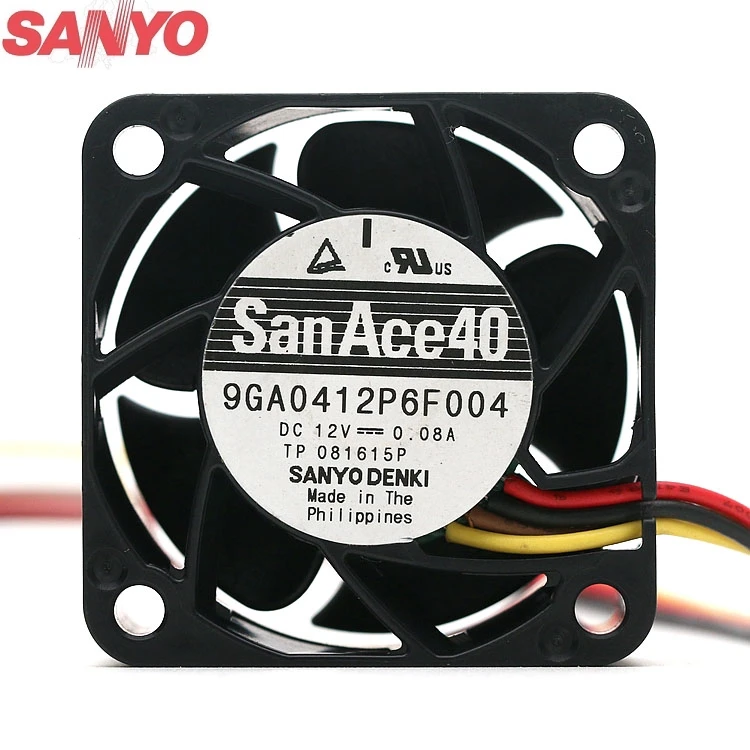 Оригинал для Sanyo 9GA0412P6F004 4020 12В 0.08A 40*40*20 мм вентилятор охлаждения сервера |