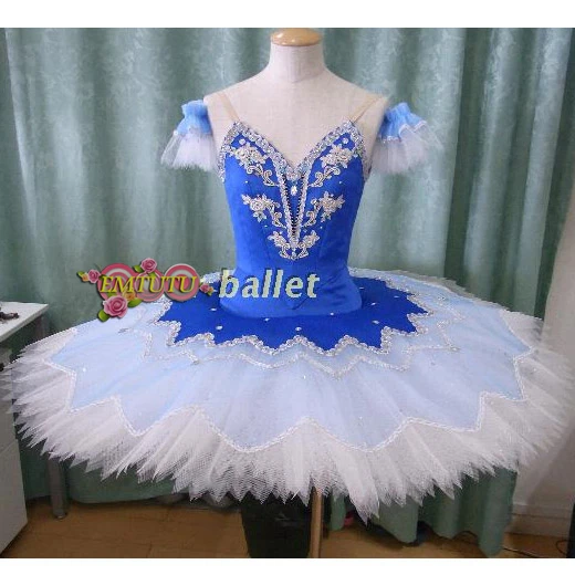 Blue Bird Variation Professional Ballet Tutus Women Swan Lake Classical Stage Costume | Тематическая одежда и униформа