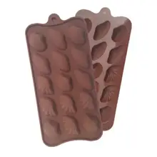 Moule à gâteau en Silicone, en forme de coquille, à chocolat, à gelée, ustensiles de cuisson D516