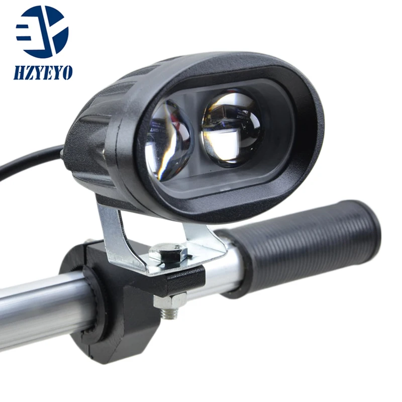 HZYEYO 1X 20 Вт белый 7000K 3000LM светодиодный мотоциклетные фары противотуманные пятно