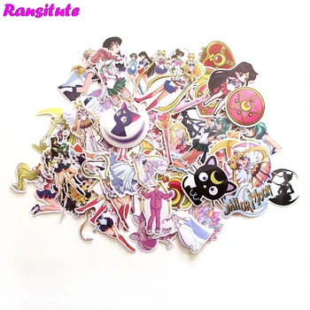 R172 56pcs/set Anime Cartoon Sticker DIY Luggage Laptop Skateboard Motorcycle Bike Sticker 1