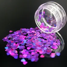 1 коробка фиолетовый акриловый порошок кристаллический полимер ногтей искусство советы строитель фалы бусины для ногтей полимер инструменты форма сердца