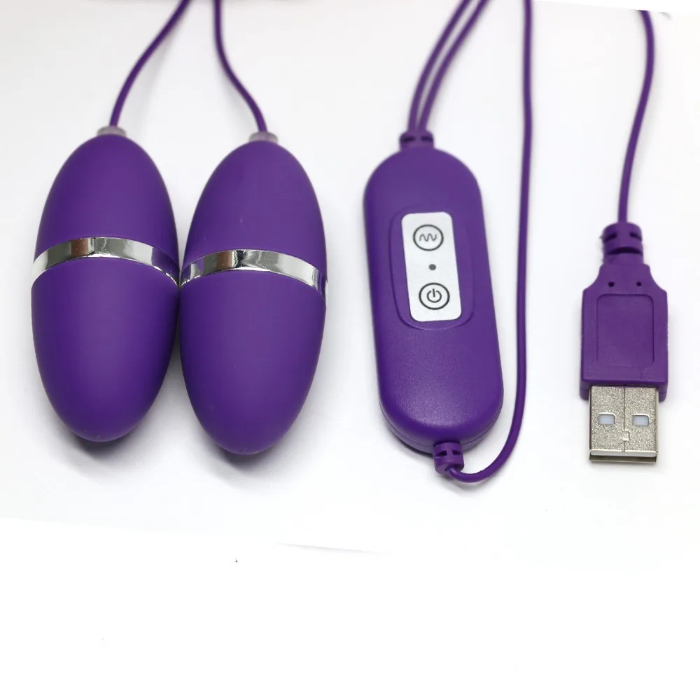 Dual Bullet Vibrator 13 Speed Adjustable USB Direct Novelty Sex Toys