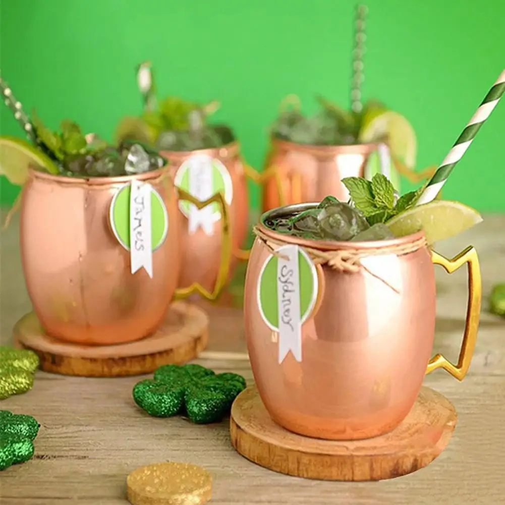 

500ML 304 Stainless Steel Moscow Mule Cocktail Mug Rose Gold Beer Wine Water Cup Drinkware