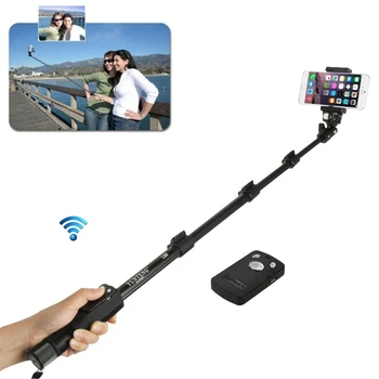 

Extendable Self Selfie Stick Handheld Monopod Clip Holder Camera Shutter Remote Controller for iPhone Samsung Phone