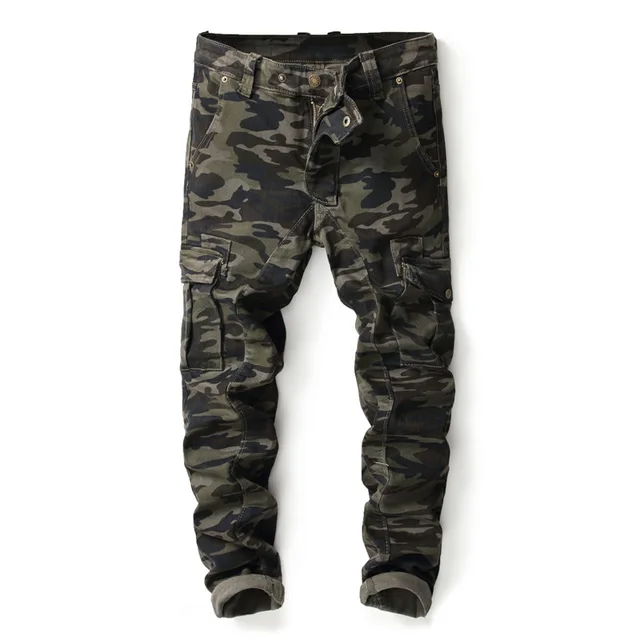 camo biker pants