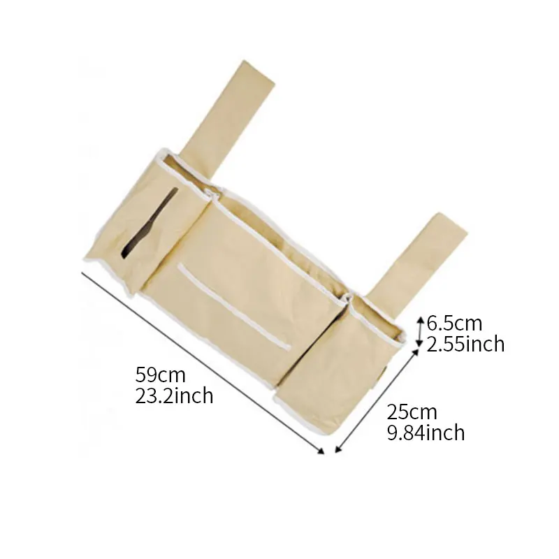 السرير المنظم حقيبة تخزين قابلة للحمل حامل 5 جيوب ل السرير القضبان غرف سرير بطابقين شقق الحمامات حقيبة التخزين s