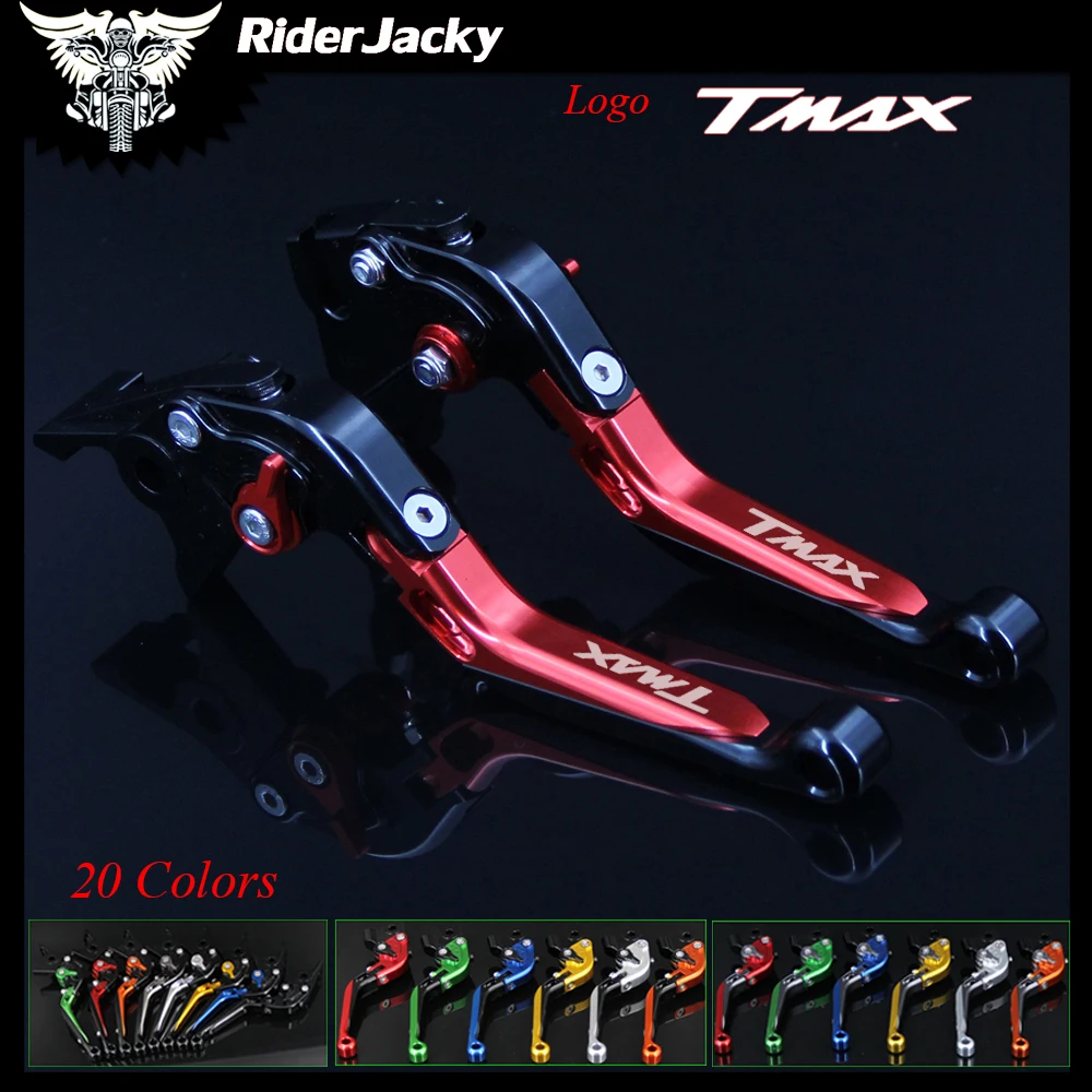 

Riderjacky Red+Black For Yamaha TMAX500 TMAX 500 2001-2007 2006 Adjustable Folding Extendable Motorcycle Brake Clutch Levers