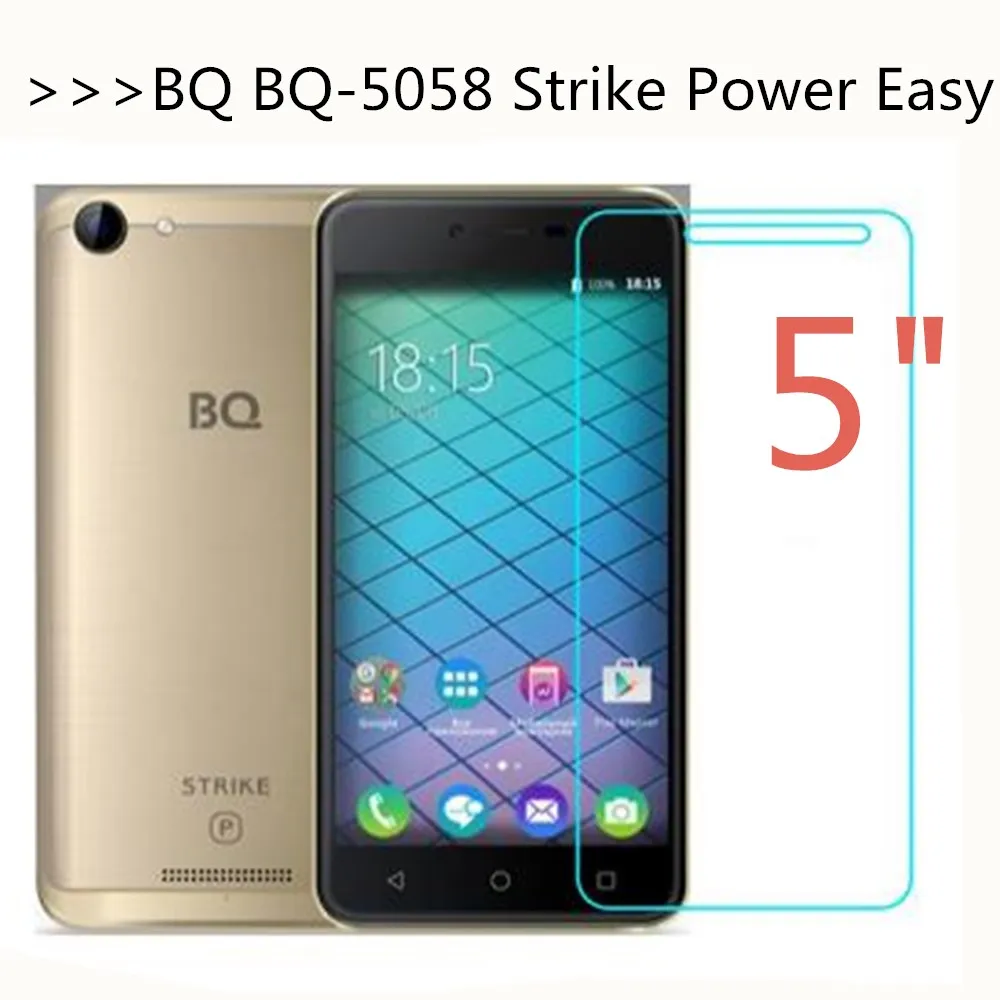 Ультратонкое закаленное стекло для BQ 5058 Strike Power easy чехлы смартфонов Защитная