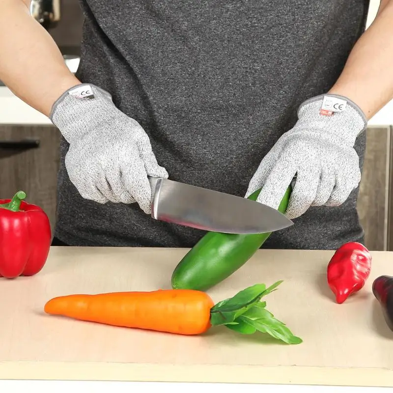 2 шт. анти-вырез Handschoenen Veiligheid Niveau 5 устойчивые к порезам Steekwerende проволочная металлическая сетка Keuken Snijbestendige veiligheid