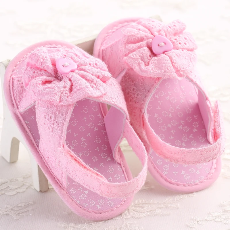 Pudcoco/Летняя модная кружевная обувь для маленьких девочек, красивые летние сандалии с мягкой подошвой и цветочным принтом для маленьких