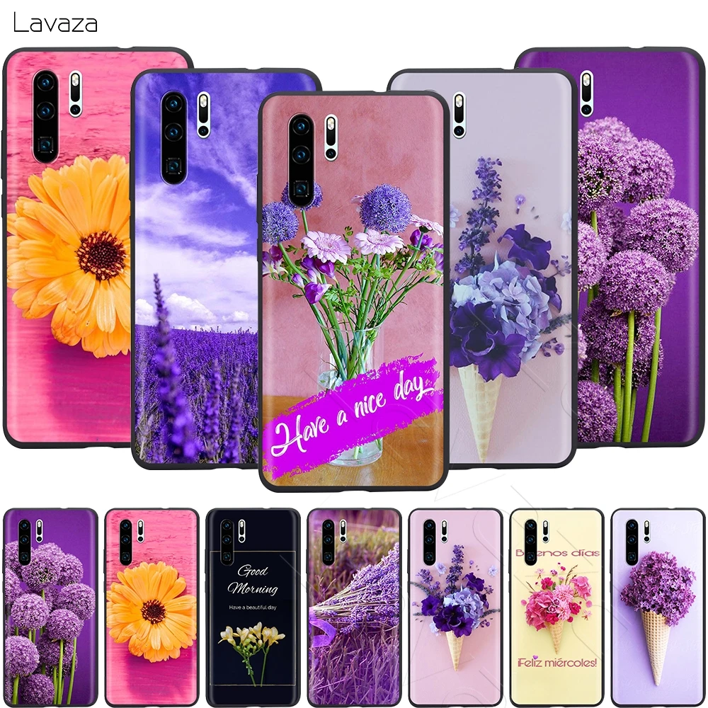 Lavaza простой Лавандовые фиолетовые цветы чехол для Huawei мат 30 20 Honor 6a 7a 7c 7x 8C 8x9 10 Nova 3i