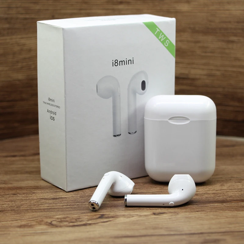 

Binaural i8 wireless Bluetooth headset TWS with charging box i8 mini Bluetooth headset sports i8mini mini headphones