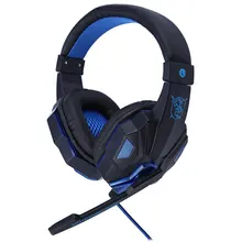 Pc780 Stereo Gaming большой гарнитура с Микрофон проводной гарнитуры с свет голос Управление Шум Отмена наушники