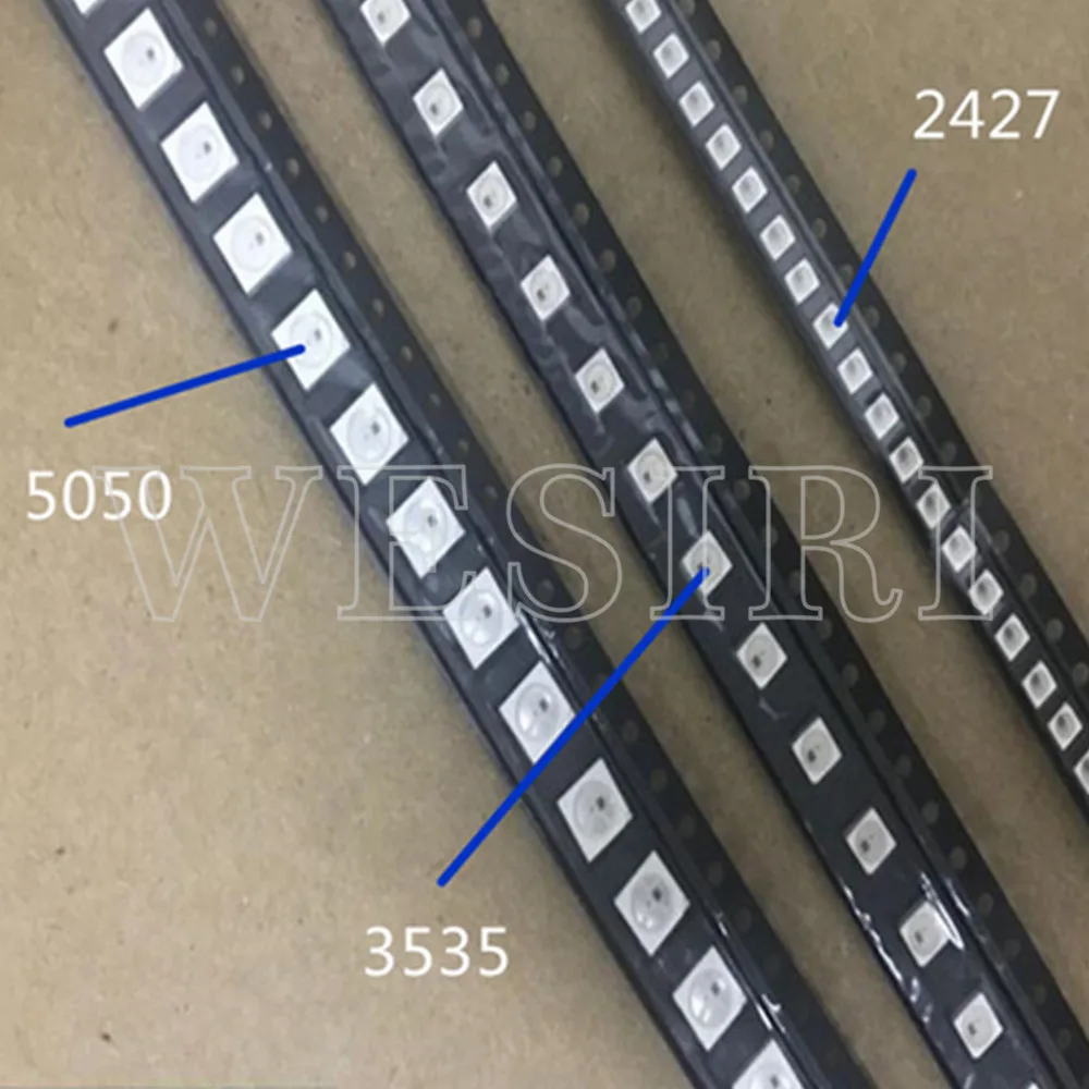 10 3000 шт. Φ полный цветной чип (аналогичный WS2812B и SK6812) SMD 2427 RGB DC5V индивидуально