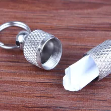 Pet Dog Cat Address Label Barrel Storage Tube Silver Identification Card Pet Sturdy Aluminum Alloy Puppy ID Card Dropshipping